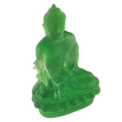 Thai-style Medicine Buddha Statue Resin Craft Handmade Resin Buddha Crafts Zen Ornaments Pharmacist Buddhist Sculpture Office