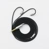 Black Monocrystalline Coppered Silver Plated Auditory Cable Noise Less Anti Interferences for Earphones Headphones