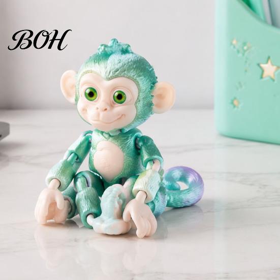 Educational Toys for Boys Girls 3D Printed Articulated Monkey Fidget Toy, Movable Joints Animal Toy Small Collectible Figures Kids Adults, Creative