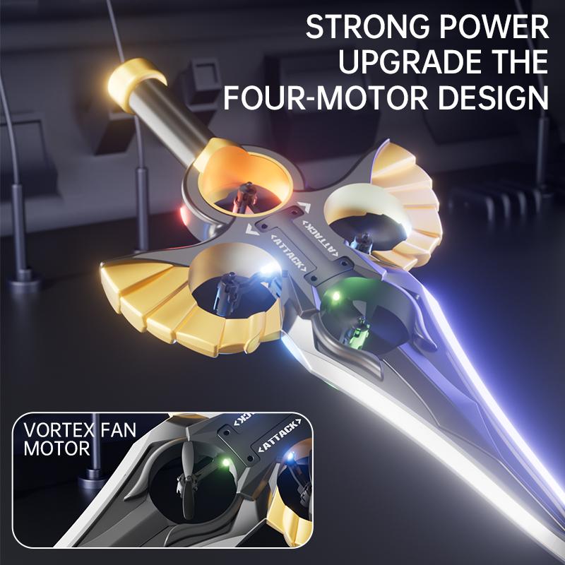 New YP3 Foam Flying Sword Aircraft Remote Control Four Axle Fighter Wrestle Resistant Aerial Stunt Children Model Airplane