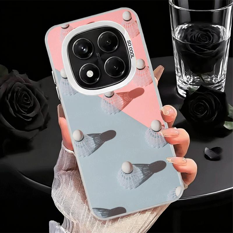 Badminton Sport Shockproof Phone Case for Xiaomi Redmi Note 15 14 13 12 Pro Plus 11 11S 11T 5G Cover Anti Fall Fundas
