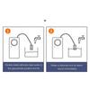 Water Leak Alarm Detector 120dB Loud Home Sink Fish Tank Pump Overflow Leakage Sensor