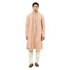 VASTRAMAY Men' Silk Blend Kurta Pyjama Set Wedding & Festive Ethnic Wear Ideal For Traditional, Haldi, Sangee