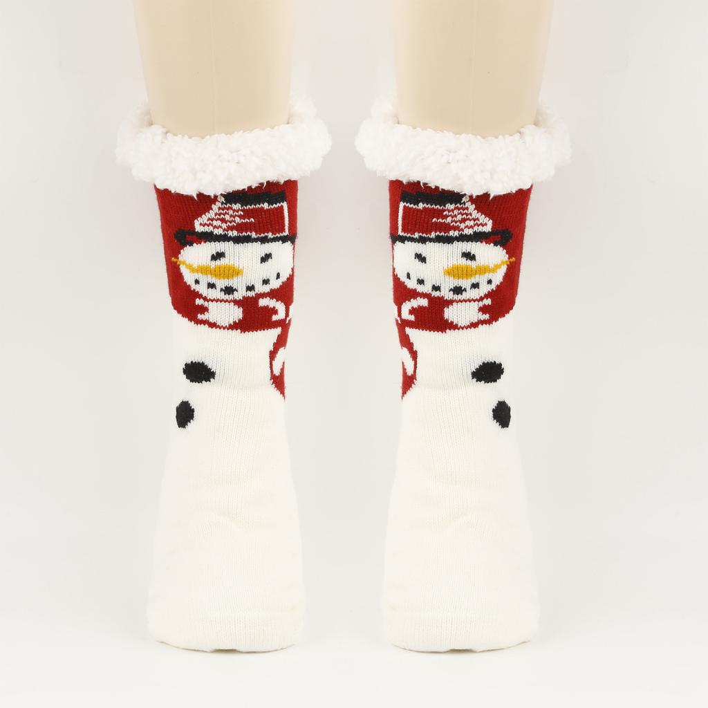 Women's Christmas Socks Floor Socks Snow Boots Thickened Fleece Home Sleep Socks Carpet Sock Covers