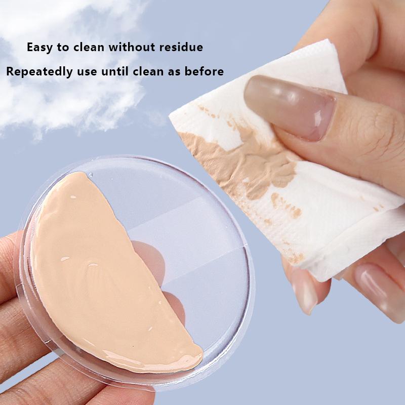 1Pcs Transparent Silicone Gel Powder Puff Sponge Face Conceale Cosmetics Puff Accessories For Foundation Bb Cream No Powder