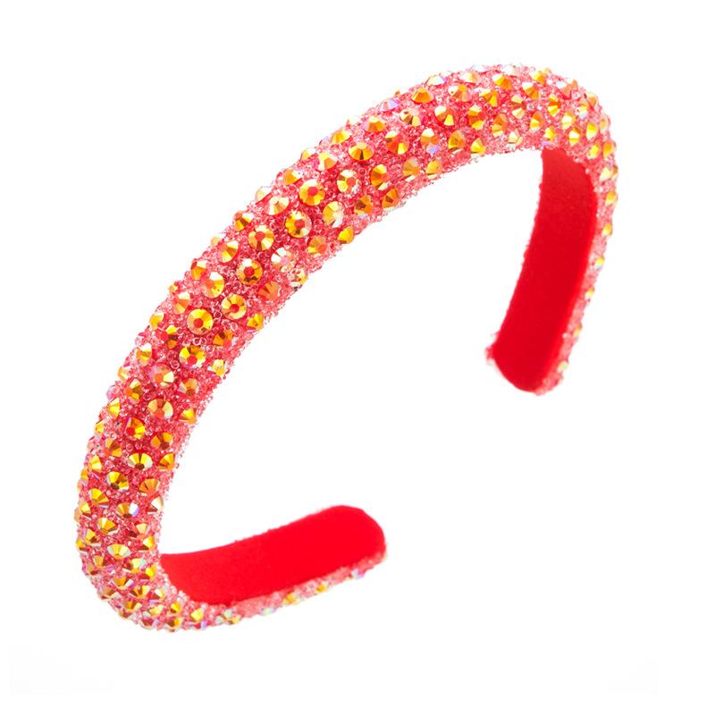 Women Hair Band Color Crystal Full Bit Band Super Sparkling Headwear