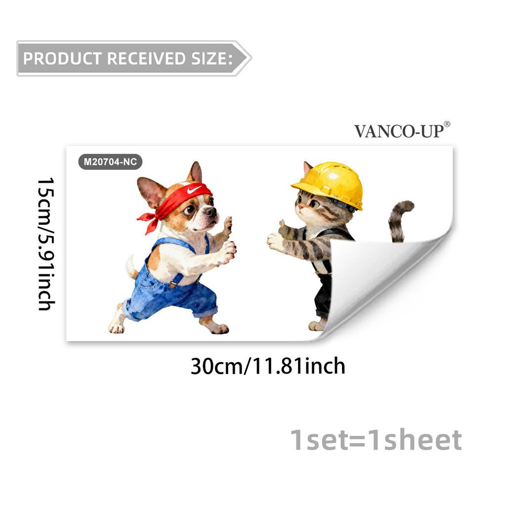 Self-adhesive Cartoon Animals Flowers Butterflies Switch Wall Stickers Puppy Kitten for Bedroom Living Room Home Decor