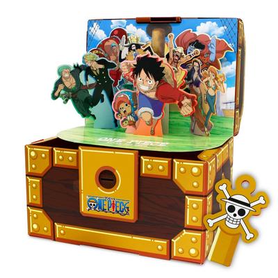 Giftule One Piece Limited Edition Design Medium Size with Lock Straw Hat Crew Anime Gift 3D [Treasure Box]