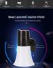 Thunder King CR-66 Bluetooth Megaphone with LED Lights, USB Card Slot, and Recording Feature.