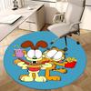 Garfield en Odie Stoelmat Ronde Vloerkleed - Woondecoratie, Bankkleed