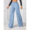 Womens Wide Leg Denim Pants High Waist Loose Fit Straight Cut Casual Jeans 2026