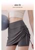 2025 Women's High Waist Tummy Control Butt Lifting Sports Shorts - Plus Size Summer Yoga Fitness Skirt