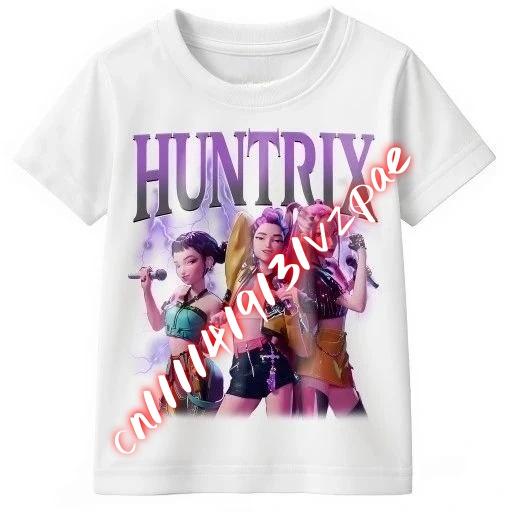 K-pop 2026 Summer Film Graphic Familymatching T-Shirt Harajuku High Quality Cotton Kids Casual Streetwear Tee Tops