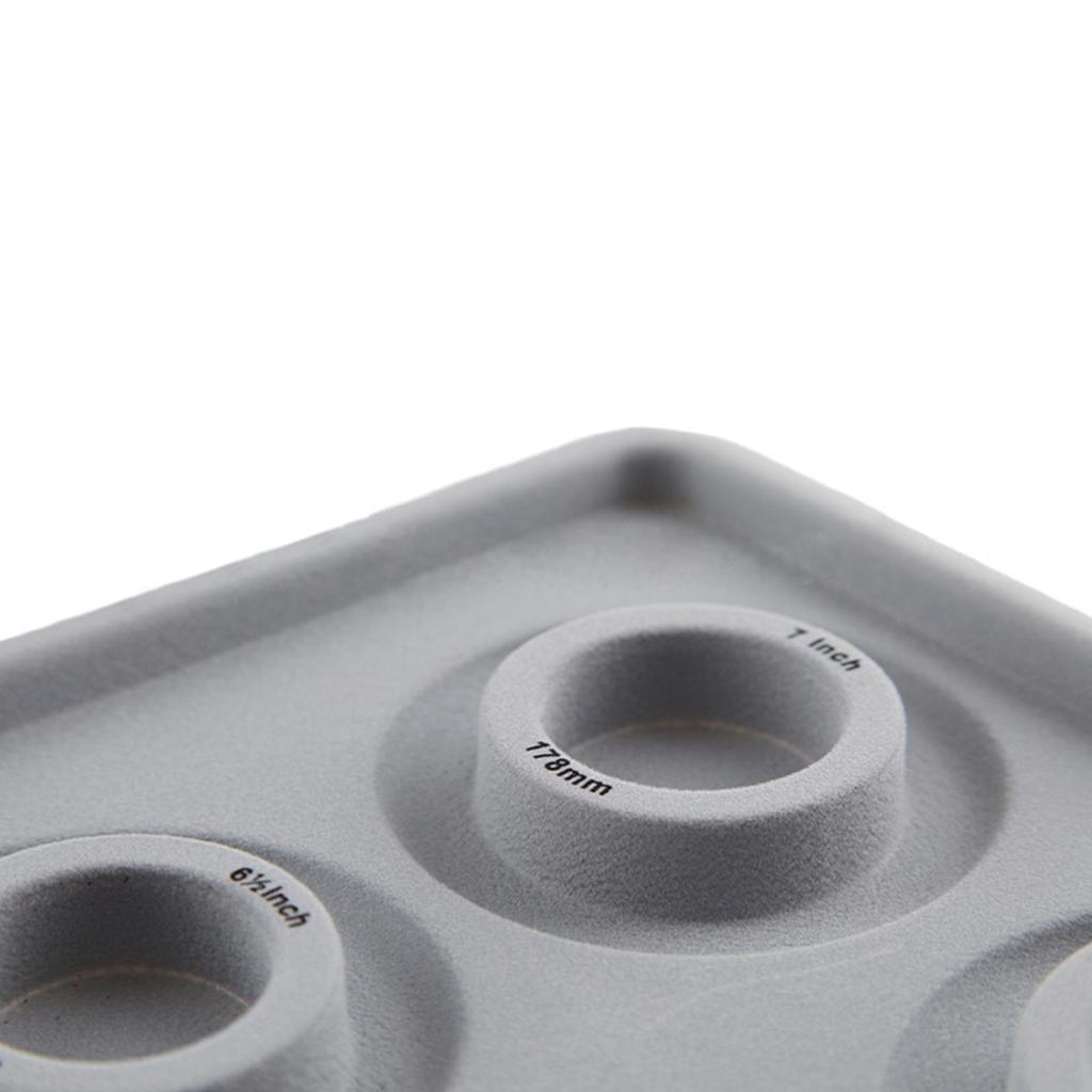 Tavola di Design per Braccialetti Rotondi, Tappetini Tavola per Perline, Organizer per Perline Collane, Vassoio Attrezzo per Creazione Gioielli Grigio