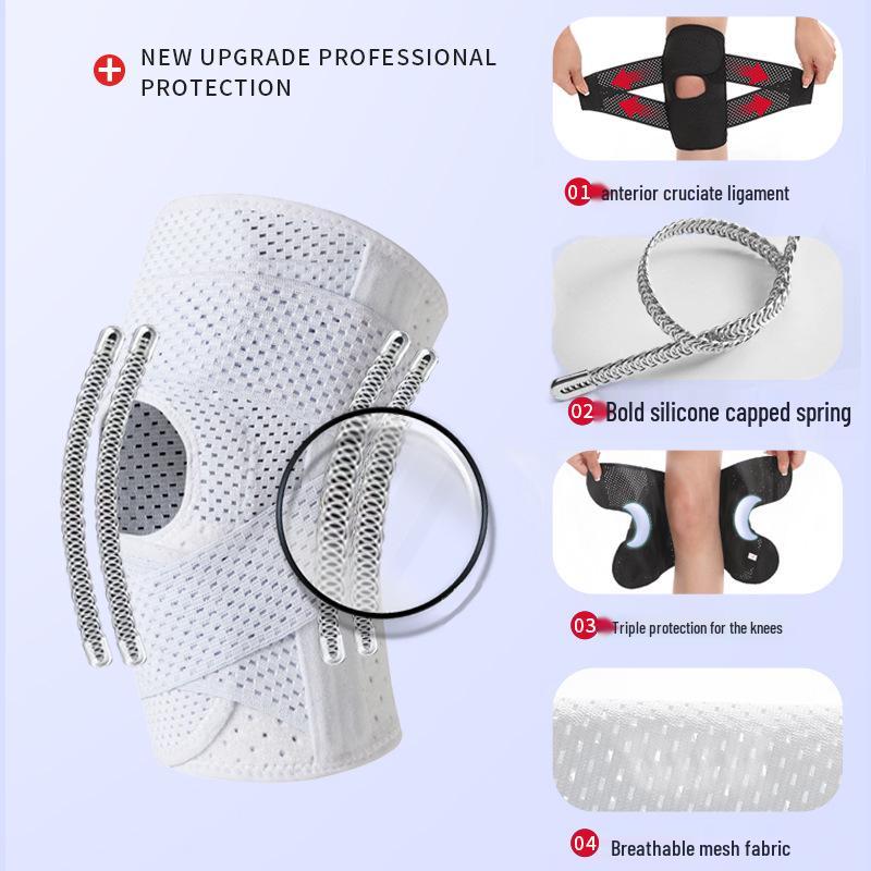 Japan Half-Moon Lightweight Knee Pad with Breathable Compression and Non-Slip Support for Mountain Climbing