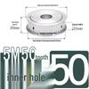 Dual-Sided Flat Timing Pulley: 5M50 Teeth, Width Options 11/16/21/27AF, Bore Size 8-30.