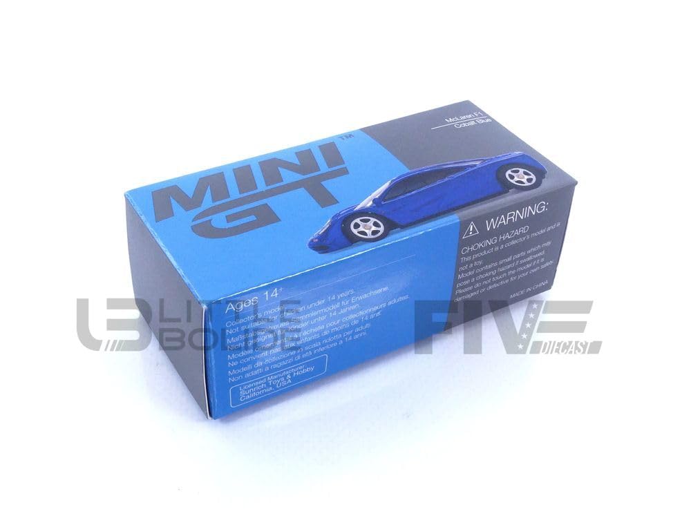 MINI GT Scale McLaren F1 Cobalt Blue Drive Finished Product 1/64 Left-hand