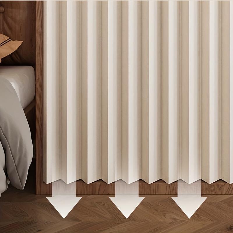 Boho Falten Verdunkelungsvorhang Thermisch Isoliert Ösen Schneidbare Trennwand für Kleiderschrank Flur Wohnzimmer