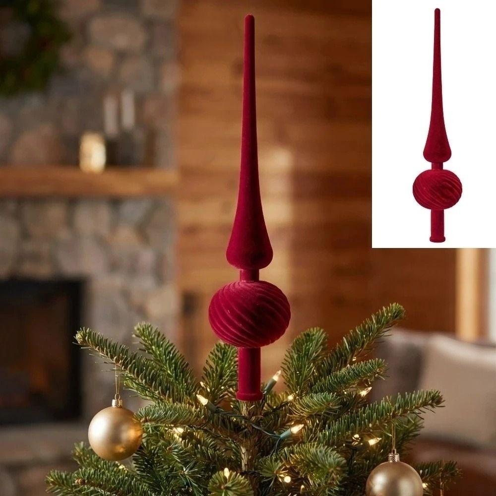Gourd-shaped Christmas Tree Decoration Pointed Top Christmas Tree Ornaments Festive Atmosphere