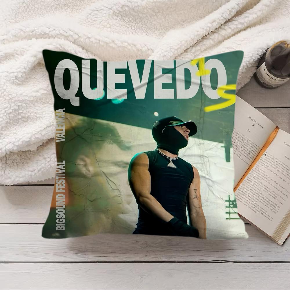 QQuevedo Buenas Noches Cushion Cover Silky Short Plush Invisible Zipper Dustproof Sofa Pillow Case for Home Decor