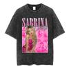 Sabrina Carpenter Short N Sweet Tour Washed Graphic Tshirt Men Women Summer Cotton Casual Oversized Short Sleeve T Shirts Tops