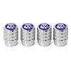 4PCS Car Wheel Tire Valve Stem Caps Metal Valve Accessories Auto Cover for Volkswagen VW R Line R32 Touareg Passat Polo 4 Motion Zq3
