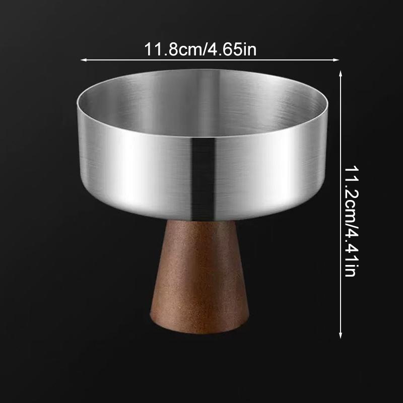 1Pc Dessert Cup Cafe Fruit Easy To Clean Ice Cream Bowl Hotel High Footed Stainless Steel Pudding