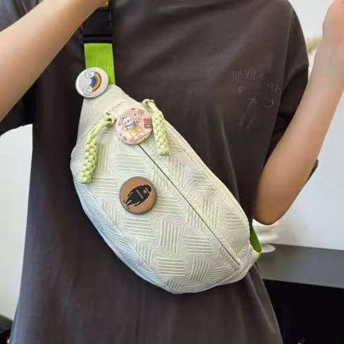 1Pc New Simple and Cute Casual Fanny Pack, Women's Fanny Pack, Fresh Niche Versatile Messenger Bag, Sports Versatile Fashion Breast Bag