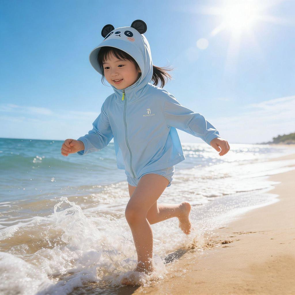 Children's Ice Silk UV Protection Jacket for Summer - Sun Protection Beachwear for Boys and Girls
