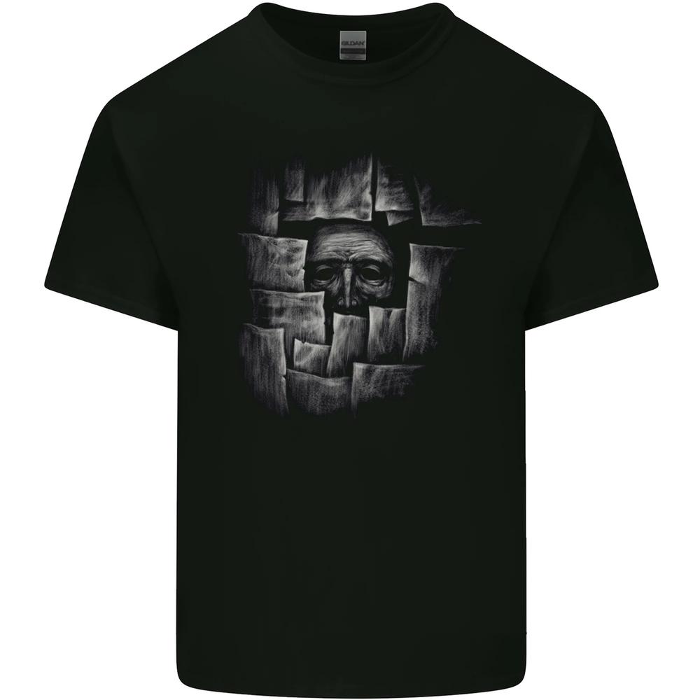 26 Behind the Wall Gothic Goth Halloween Mens Cotton T-Shirt Tee Top Unisex T-Shirt L