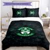Hibernian FC Set Lenzuola Stampato 3 Pezzi Copripiumino Traspirante con Federe Biancheria da Letto Decorativa per Camera da Letto Casa