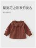 David Bella Girls' Shirt Spring Clothes Pure Cotton Baby Corduroy Shirt Children's Doll Shirt Top