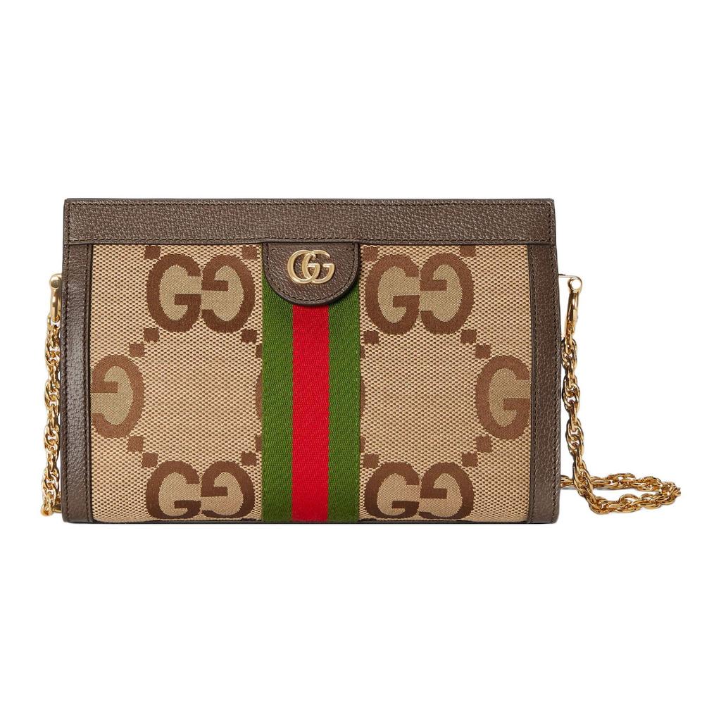Gucci Ophidia Jumbo GG Chain Bag Red Green Stripe 503877-UKMIG-2570
