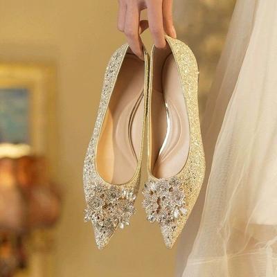 Nouveaux escarpins français à bout peu profond pour le printemps et l'été, chaussures plates polyvalentes et confortables, ne fatiguent pas les pieds