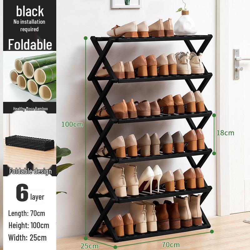 Compact Wooden Shoe Storage Rack: Multi-Layer, Dustproof Shoe Cabinet for Dorm or Entryway