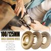 3-teiliges Holzschnitzscheiben-Set für 100-mm- oder 115-mm-Winkelschleifer Holzformungsscheibe Schleif-Formgebungsscheibe für Holzschnitte
