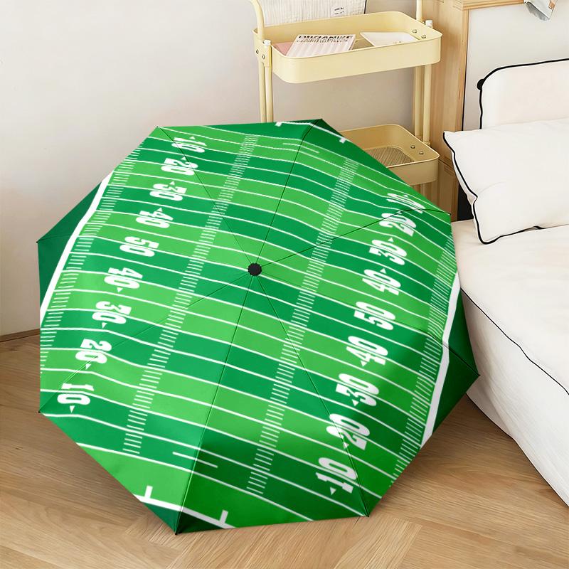 1PC Soccer Ball Flames Water Automatic Umbrella - Suitable Travel Outdoor Portable Umbrella Birthday Gift Daily Essentials