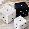 Sherpa Fleece Dice Ottoman
