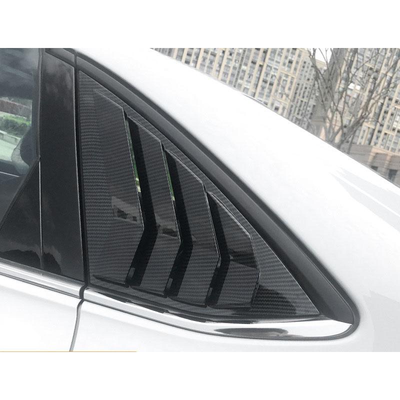 2Pcs Rear Side Window Louver Shutter Cover Trim for VW Volkswagen Jetta A7 Mk7 - Auto Accessories