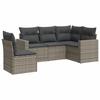 Vidaxl 5-Cz. Set da Giardino, Cuscini, Rattan PE Grigio