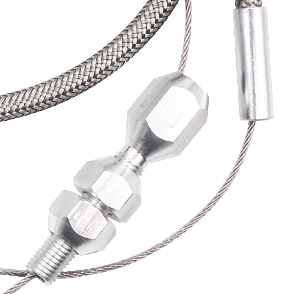 24inch Throttle Cable Stainless Steel Braided Throttle Cable Kit for Chevrolet