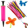 Modeling Balloons Long Tubes With Pump Set 20Pcs Colorful For Children
