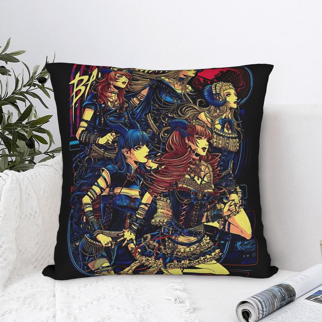 Band Maid Rock Music Square Pillowcases Polyester Couch Cushion Cover Funny Home Decoration Pillowcase 40*40