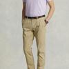 Polo Ralph Lauren Solid Color Logo Embroidered Slim Fit Short Sleeve Polo Shirt Men Tops Light-Purple MNPOKNI1N821-857