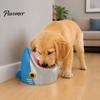 Durable Plastic Pet Bowls Cute Shark Bowl, 3D Printed Cat Feeder with Detachable Safe Eco-friendly Feeding Tools Inner Anti-slip Base, Fun Food