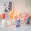 3D Cute Animal Little Dog Candle Silicone Mold DIY Pet Dogs Scented Candle Resin Soap Making Molds Fondant Cake Chocolate Mould