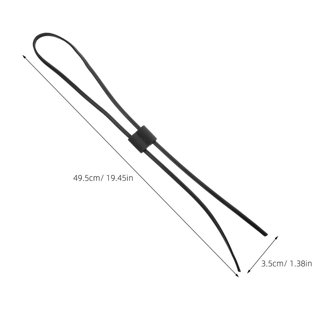 19.45 Inch Drawstring Strap Replacement for Bucket Bag Purse Crochet Bag PU Detachable Pull Cord Adjustable Keeper Strap