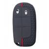2 3 Buttons Silicone Key Case Cover For Jeep Cherokee Compass Renegade Fiat 500X Dodge Charger Dart Chrysler 200 300 Fob Shell