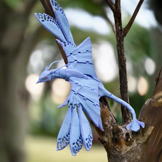 3D-gedruckter Pterosaurier mit flexiblem Gelenkflügel, fliegender Drache Spielzeug, realistisches Tier Fidget Spielzeug für Erwachsene, Stressabbau