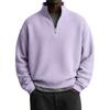 2025 EU Cross-border Men's Casual Half-Zip Hoodie | Autumn/Winter Waffle Knit Polo Shirt